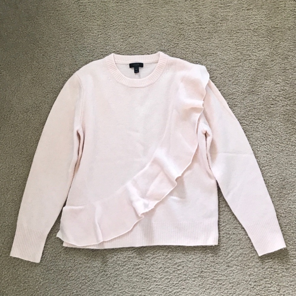 J. Crew Women’s Wool Ruffled Sweater